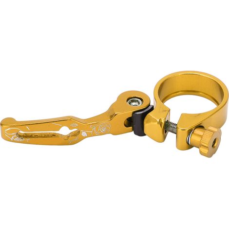Collier de selle de vélo VTT VIARON en alliage d'aluminium, à serrage rapide, 31,8 mm, couleur or (1/5)