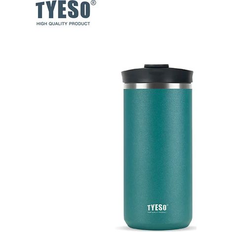 Mug de voyage (vert, 600 ml), cafetière portable à infusion à froid en acier inoxydable 304, double isolation. (1/2)
