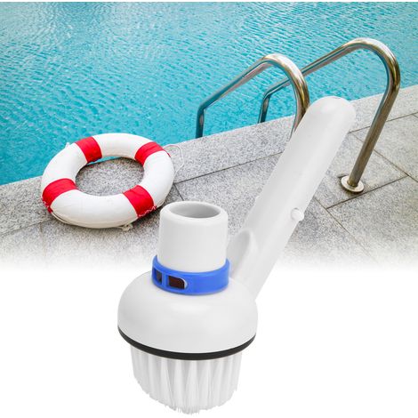 Cepillo para limpiar esquinas y escaleras de piscinas y jacuzzis – Material de PVC resistente para superficies cerámicas – Dimensiones: 13,5 x 12 cm – Peso: 118 g (1/5)
