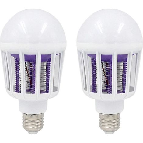 Pack de 2 ampoules LED anti-moustique E27 9W 220V 110V pour éclairage domestique (1/4)