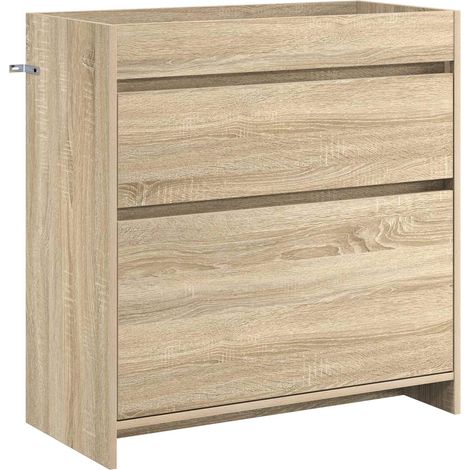 Mobiletto da Bagno Sotto Lavabo Rovere Sonoma vidaXL (1/4)
