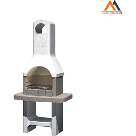BARBECUE MURATURA 'LUCERNA' 88 x 58 x H 179,1 cm
