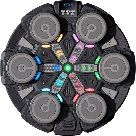 Entrenador musical con objetivos, conectividad Bluetooth, modos interactivos, color negro. (1/2)