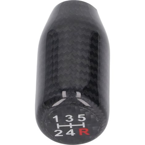 Rotule de levier de vitesses à 5 rapports en fibre de carbone, noire, agréable au toucher, surface lisse, compatible avec les modèles Acura. (1/5)