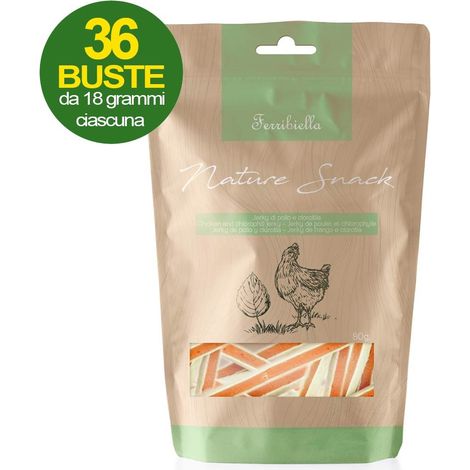 Nature Snack chicken jerky pour chiens 10 sachets de 80 g chacun