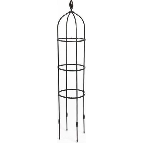 Obélisque de Jardin, Tuteur Plante Grimpante, Jardin Tuteurs de Plantes, Treillis Fleur Soutien de Arche de Jardin en Forme de Tour pour Plantes grimpantes (1/4)