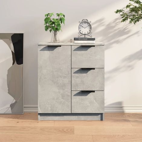 Sideboard Betongrau 60x30x70 cm Holzwerkstoff
