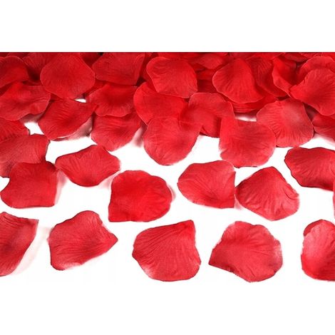 Pétalos de rosa, 100 unidades, rojos