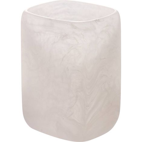 Portaspazzolino bianco nuvoloso h11,3 cm - 5five