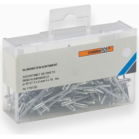 MASIDEF- MEISTER - ASSORTIMENTO RIVETTI100 pz