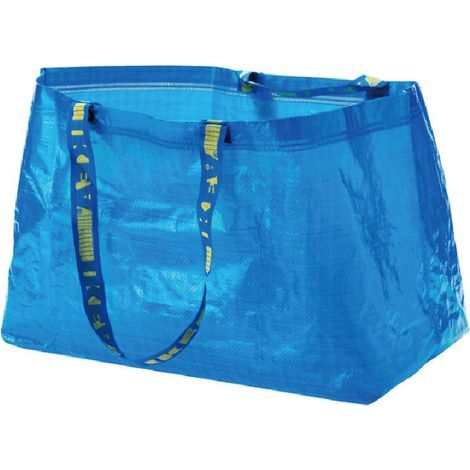 Lot de 5 grands sacs Frakta bleus. Capacité maximale : 25 kg. (1/5)