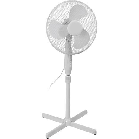 Ventilatore a piantana 3 velocità, pala da Ø 40 cm altezza regolabile h 125 cm -Nero