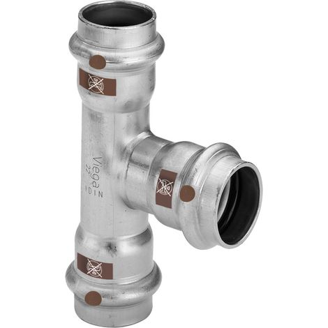T-Stück mit SC Temponox 1718 in 42x18x42mm Stahl nichtrostend (1/2)