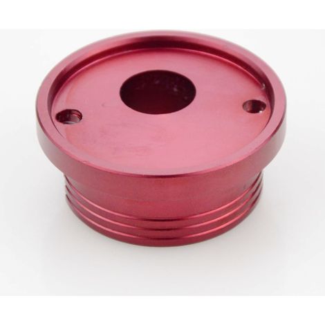 GOOFIT 2-Spül-Luftfilter, Aluminiumsockel, roter Metall-Luftfiltersockel (1/4)