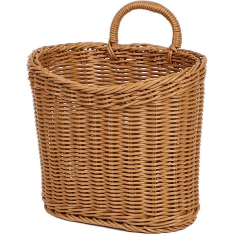 Panier mural suspendu, tressé pour cuisine et porte, paniers décoratifs en imitation rotin fruits (1/5)