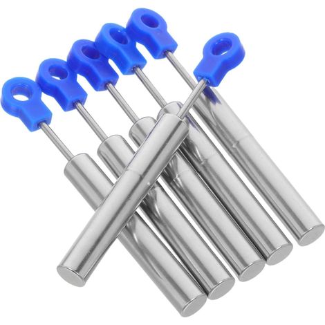 Lot de 6 Amortisseurs, ABS, bleu, pour couvercle de poubelle (1/5)