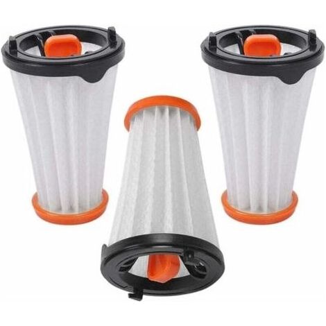 Lot de 3 filtres de rechange pour aspirateurs AEG/Electrolux Rapido et Ergorapido Remplace AEG AEF 144 / Electrolux EF144 (1/5)