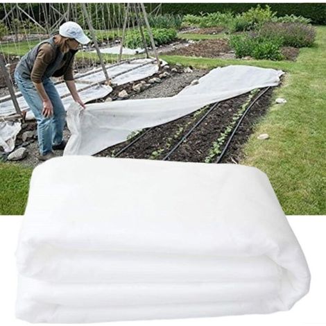 Housse de protection pour plantes de jardin - 1.5 x 10 m - Pour le gel et l'hiver - Tissu non tissé pour protection des cultures et des légumes (1/5)