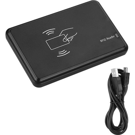 Lecteur de carte d'identité Portable 125KHz, lecteur gratuit avec câble USB, prise en charge du système Windows (1/5)