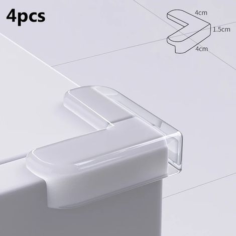 4 pièces Silicone coin protecteur pour enfants bébé Table de sécurité bord Protection couverture enfant Anticollision Table coin bord gardes A