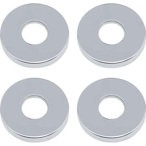 4-teilige verchromte Duscharmatur-Rosette, klappbare Rosette, Ø 26 mm (3/4") Edelstahl, flache Rosette für Küche und Bad (1/5)