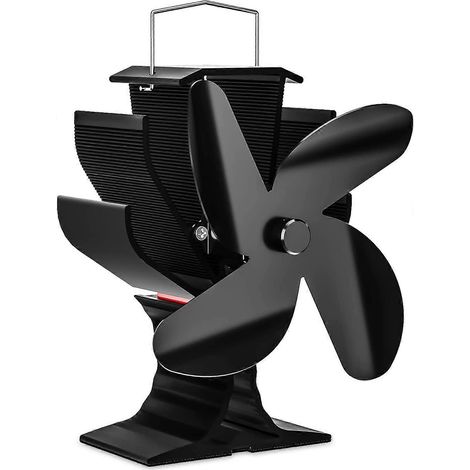 Ventilateur à 4 pales pour poêle à bois, circulation écologique et économique pour poêle à bois/bûches/cheminée (1/4)