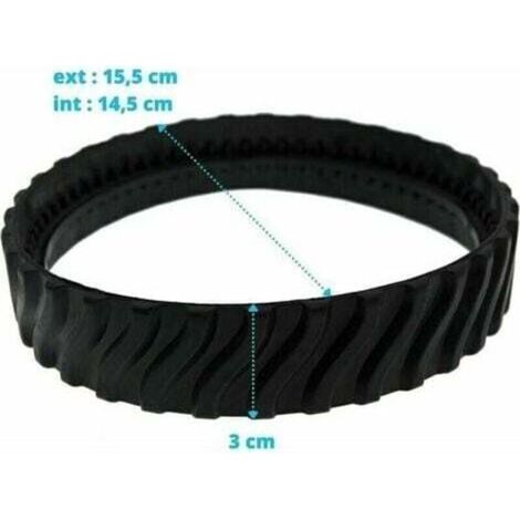 2 chenilles adaptables pour pneus Zodiac MX6 MX8 MX9, Baracuda Robot Nettoyeur de Piscine R0526100 (1/4)