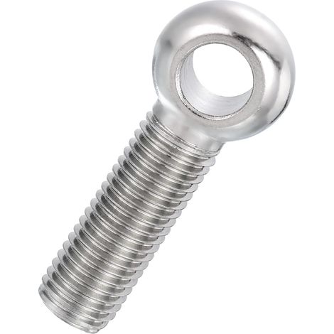 Boulon à Œil M20x75mm Boulon à Œillet de Levage pour Balancement d'Épaule, Vis Filetage Complet en Acier Inoxydable 304, Filetage Métrique Trou Coulissant, Couleur Argentée (1/5)