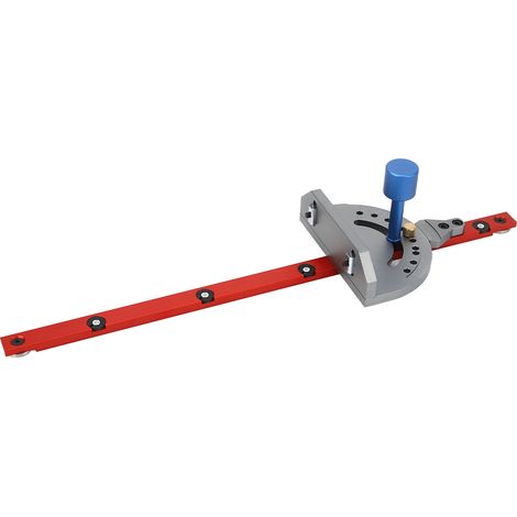 Guide d'onglet de précision, guide d'onglet pour scie à table en aluminium de 19 pouces, butée d'angle réglable à 60 degrés, guide de scie à onglet avec échelle de marquage laser. (1/5)