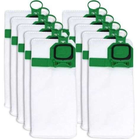 10 sacchetti per Vorwerk Folletto VK140, accessori per sacchetti per aspirapolvere Vorwerk Folletto VK150, FP140, FP150, accessori di ricambio