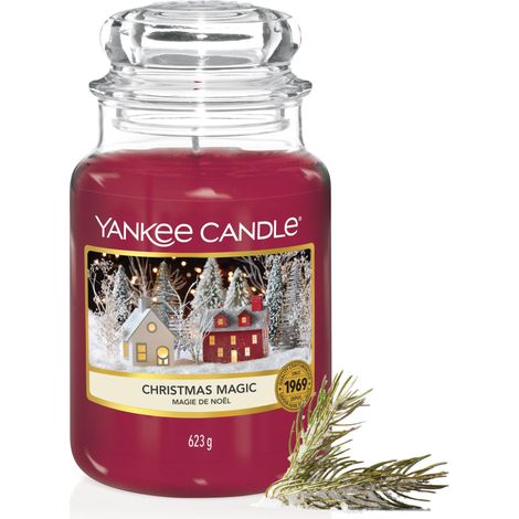 bougie jarre parfumée  grande taille  Magie de Noël  jusqu’à 150 heures de combustion (1/5)