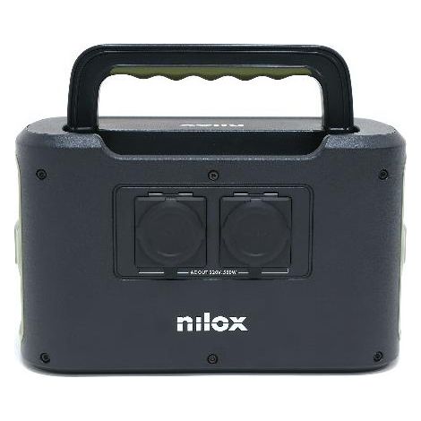 Nilox NXPS500WV1 Stazione di Alimentazione Portatile 614 Wh 500 W Onda Sinusoidale Pura Batteria LiFePO4 8 Kg colore Nero Verde (1/4)