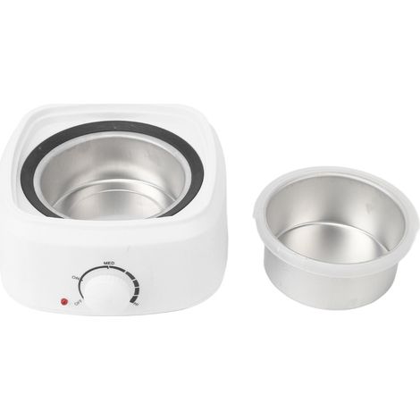 Mini chauffe-cire avec couvercle transparent, 110-240 V, pour l'épilation (prise UE). (1/5)