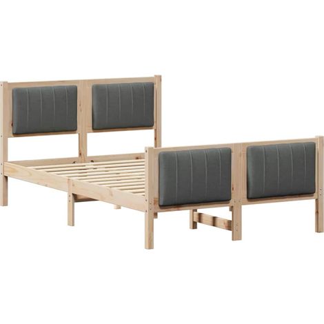 Maison Exclusive - Struttura del Letto marrone e grigio scuro 120 x 200 cm (1/5)