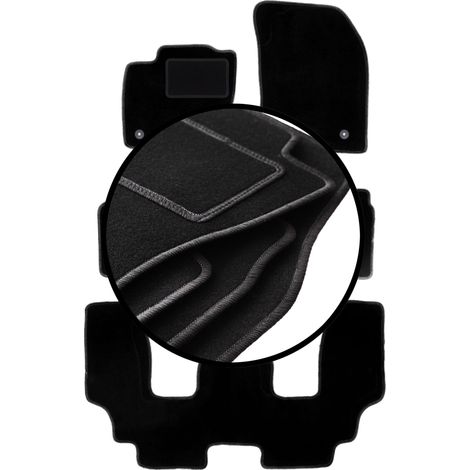 Juego completo de alfombrillas de terciopelo para: Ford S-MAX MK2 monovolumen (2015-) (1/5)