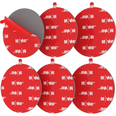 10 Pièces 57mm Ruban Adhésif Double Face Extra Fort, pour Caméra Embarquée, Ruban Adhésif Double Face pour Caméra Embarquée GoPro,Adhésif Découpable (1/5)