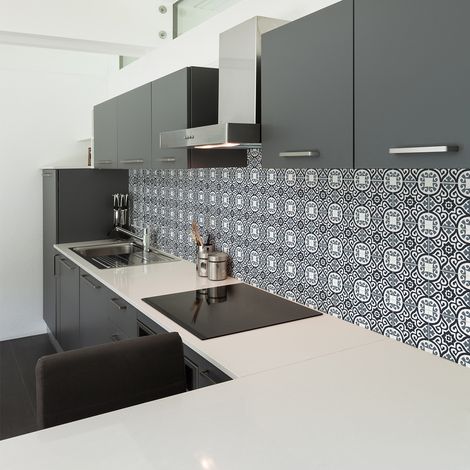 Sticker Mural Carrelage adhésif Cuisine Salle de Bain - 60 STICKERS CARRELAGES AZULEJOS LISANDRA - 60stickers15x15cm (1/5)