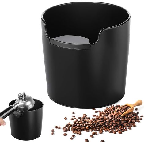 BRAVIX Bac à frapper pour porte-filtre, machines Espresso Knock Box, boîte à café pour marc de café, boîte à frapper Barista Accessoires pour la collecte et le recyclage du marc de café (1/4)