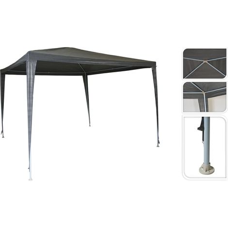 ProGarden Partyzelt 300x300x245 cm grau