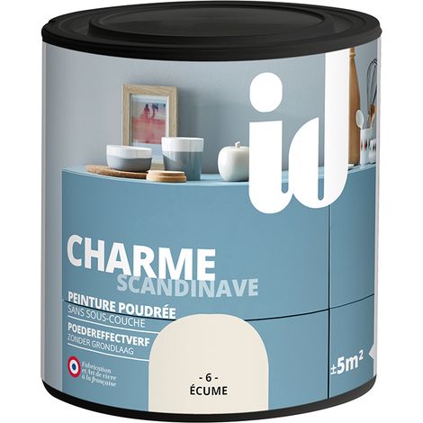 Peinture mate poudrée pour meubles et boiseries 500ML – 4 effets : lisse, vieilli, patiné, bicolore – Pour bois dur et teck – Id Paris (1/5)