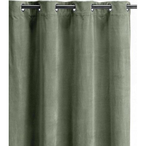 VIVARAISE - Rideau uni Vivaraise Elise en velours coton 100% - 140 x 280 cm (1/3)