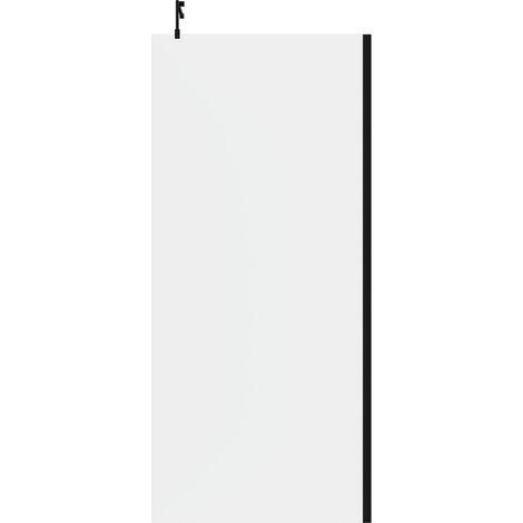 Colore 10mm Clear Glass Matt Black 2000mm x 900mm Walk In Shower Screen including Wall Channel and Support Bar (1/3)