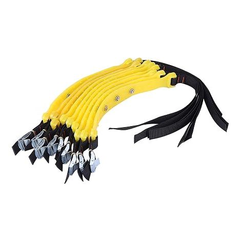 Chaînes à neige Track Grabber 185-225mm Universel Clou En Alliage Rigide Réglable Tpu Anti Dérapant Ceinture De Pneu (1/5)