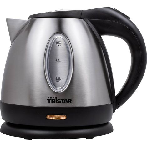 Tristar WK-1325 Bouilloire acier inoxydable, noir Contenance: 1.2 l (1/6)