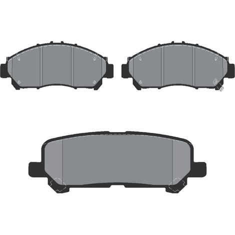 KIT PASTIGLIE FRENO ANTERIORI E POSTERIORI compatibile con TOYOTA HIACE VI AUTOBUS (H3) 02.2019 - / PASTIGLIE FRENANTI AUTO OEM MDB3458,MDB3457 / SOSTITUZIONE DIRETTA / BASSA POLVERE / SILENZIOSO