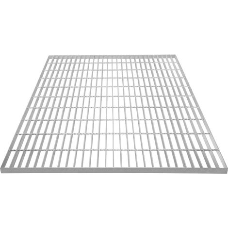 Canaleta Drenaje Cuadrícula Malla Rejilla Acero Galvanizado para Pasarela Pasillo Forja Piso Suelo Desagüe Resistencia a Intemperie 1000x1000x30mm Espesor Metal 4mm Capacidad Carga 1000kg (1/5)