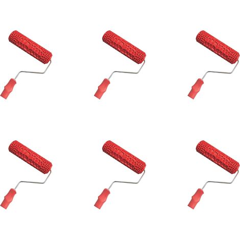 6X Rouleau de Peinture en Peau de Crocodile en Relief de 7 Pouces avec Poignée pour la DéCoration Murale (1/3)