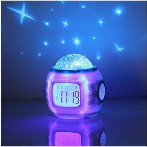 Projecteur D Étoiles - Lampe Nuit LED avec Minuterie Automatique et 7 Couleurs - Pour Chambre Enfant - 1 Pièce (1/5)