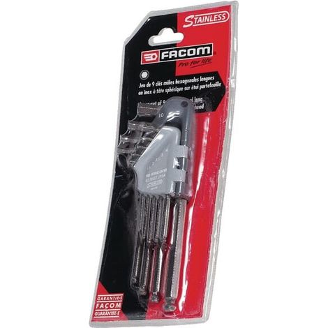 Juego de 9 llaves Allen inox FACOM ALLEN 83SHSTJP9A