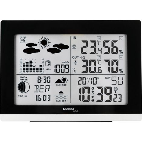 Techno Line WS 6762 WS 6762 Funk-Wetterstation Anzahl Sensoren max. 3
